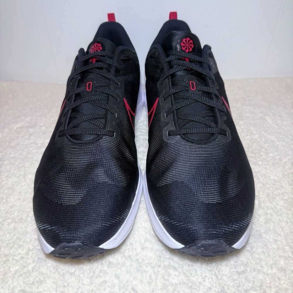 Nike Downshifter 12 Black  / Red Men’s Size 15 Sneakers - Picture 3 of 8
